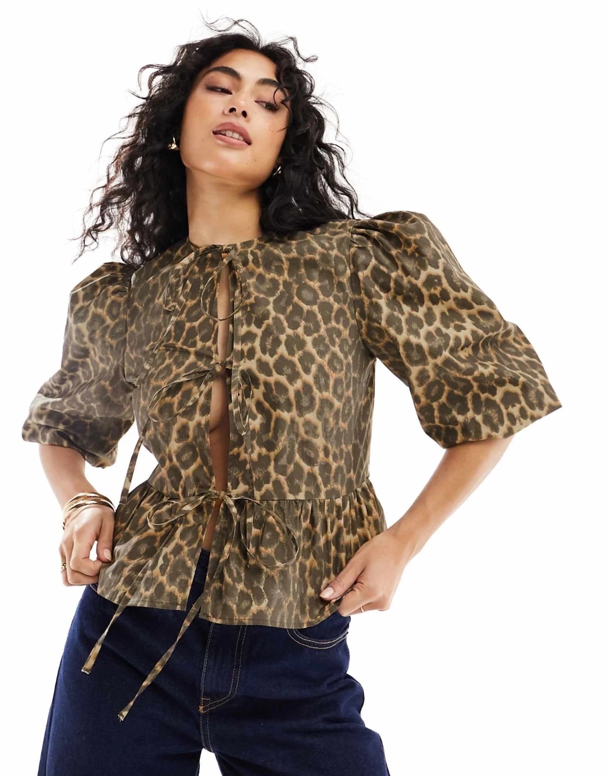 Une blouse leopard 