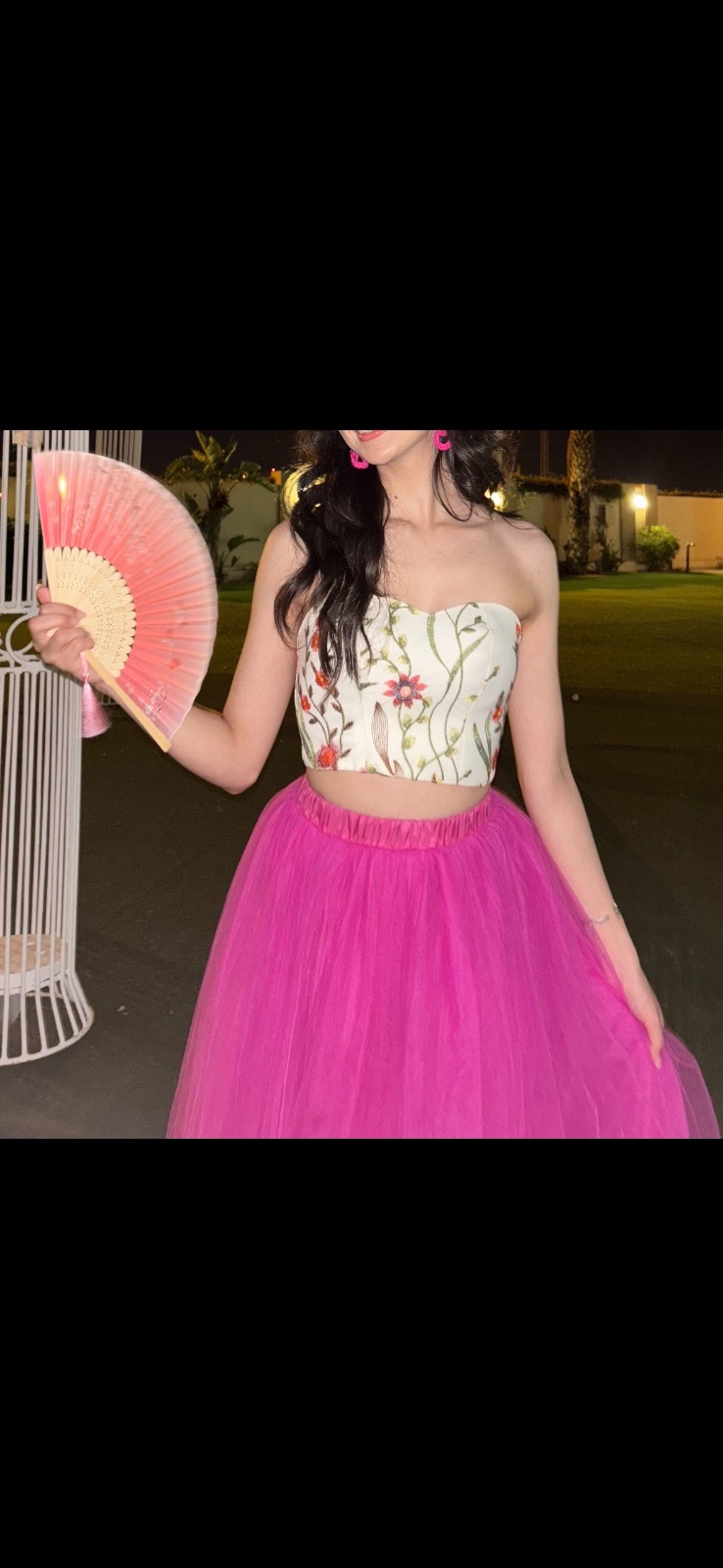 💕Corset  jupe en tulle rose fuchsia (neuve)