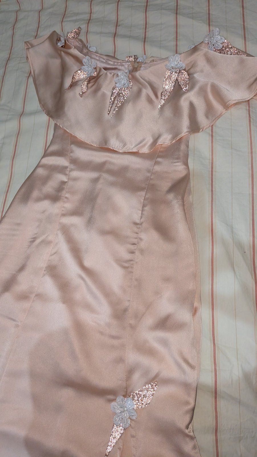    Robe soirée sirène avec traine pour fille 