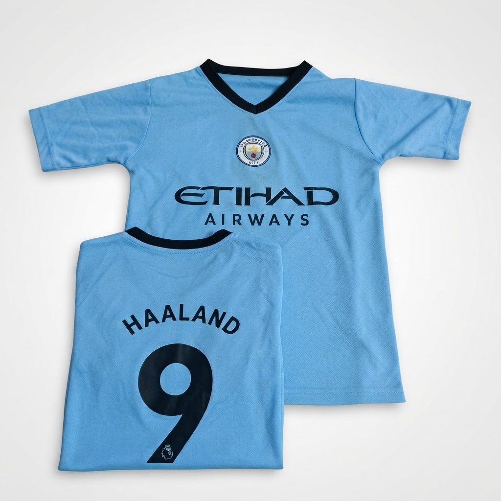 Le maillot bleu de Manchester City