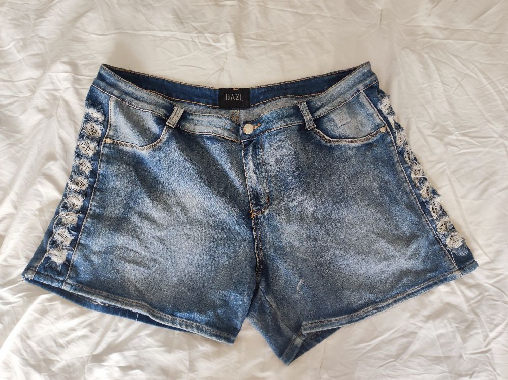 short jeans délavé 