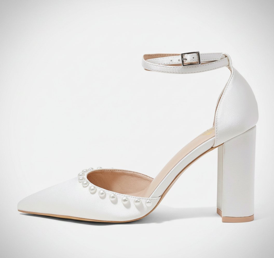 Escarpins mariée satin