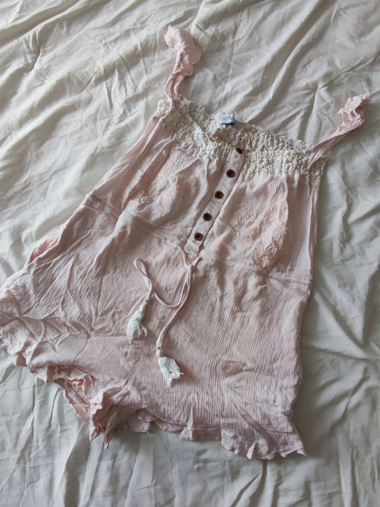 combishort rose poudrée 