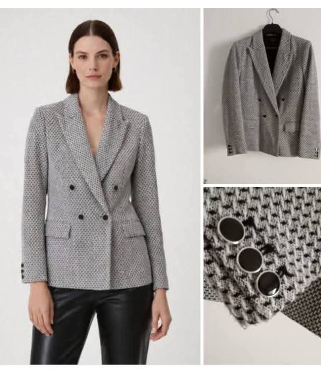 Blazer croisé en Tweed très chic de la Marque OVS taille 40/42