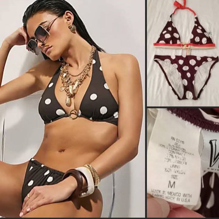 Sublime Bikini a pois taille M tres tendance 