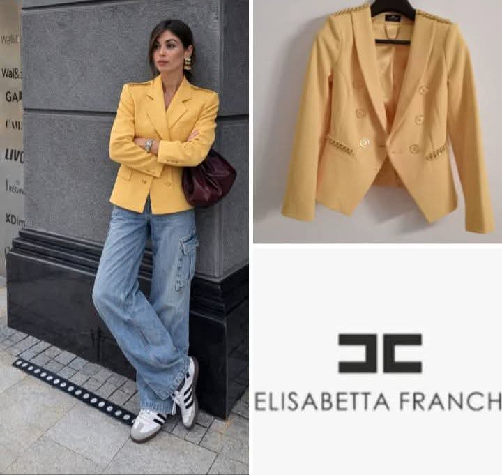 Blazer Elisabetta Franchi authentique Très chic taille 34 avec un prix tres interressant 😍🎁