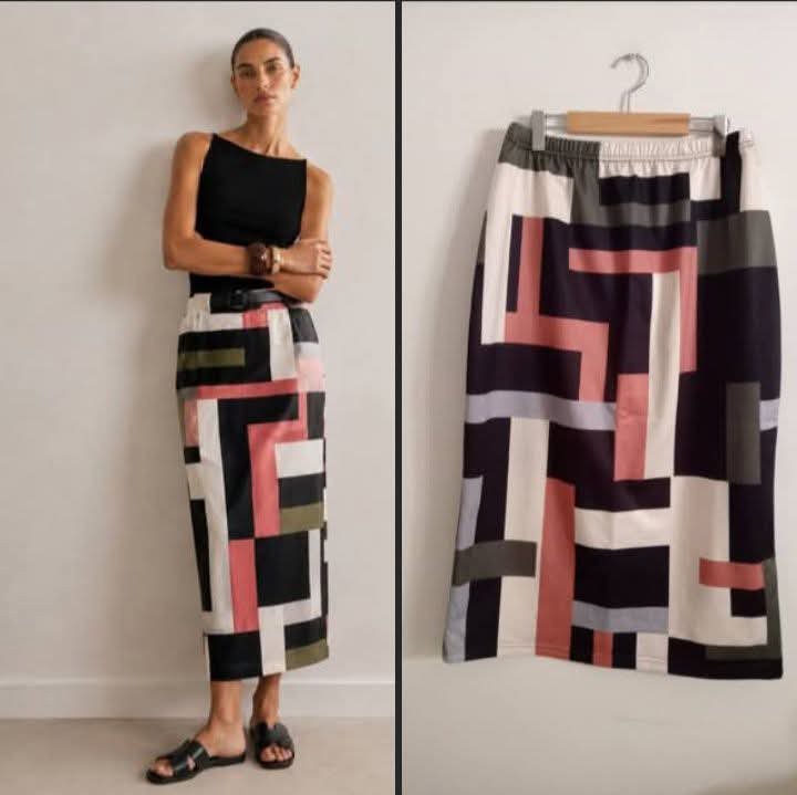 Magnifique Jupe imprimée neuve taille 42