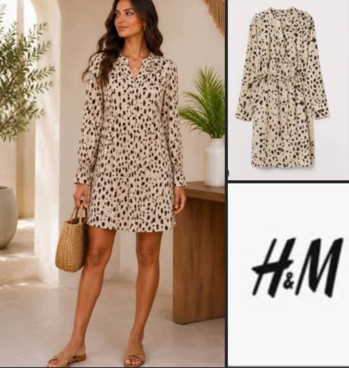 Joli Robe Printed H&M neuve ❤️ taille 38