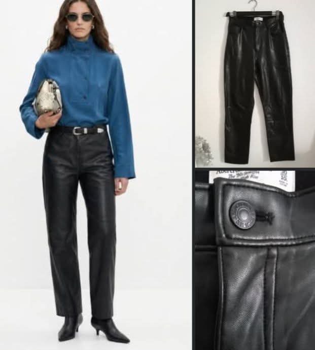 Pantalon similicuir Abercrombie très chic ❤️ taille 40