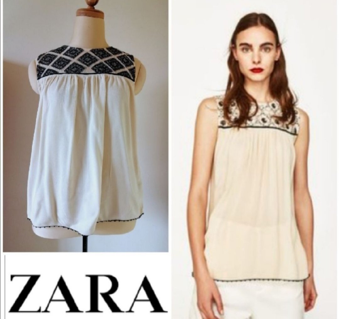 Blouse tissu gaze décontracté #zara 