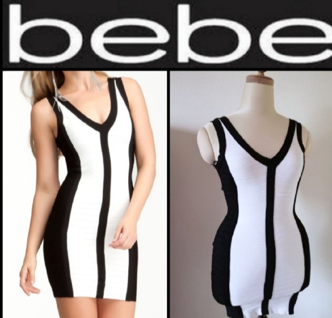 Mini robe bandage black and white tendance #bebe 