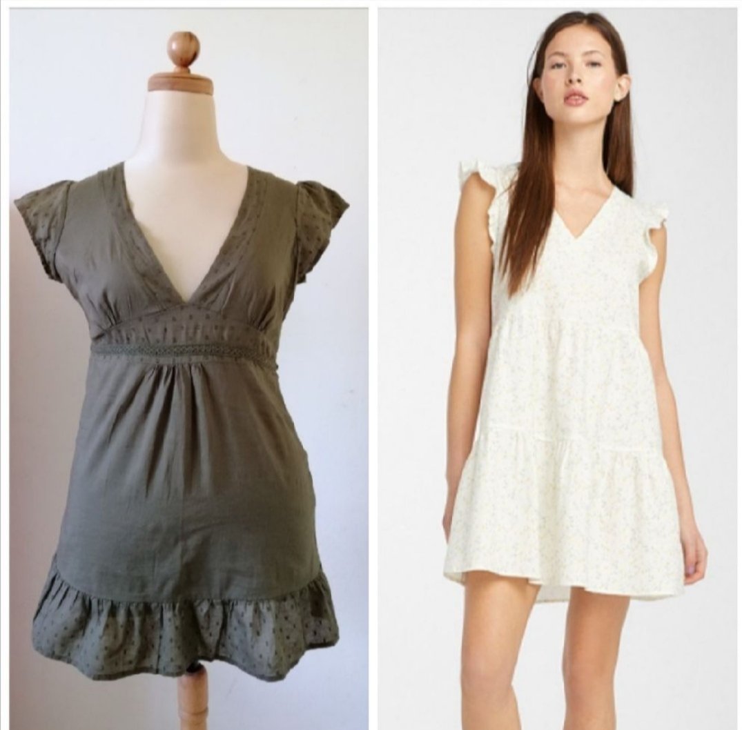 Robe en broderie anglaise Vert kaki #ovs