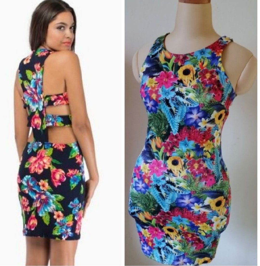 Robe floral je vide 