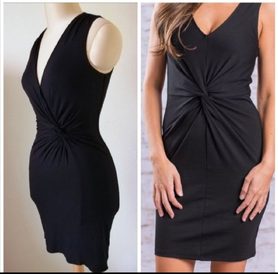 Black front dress Max studio 