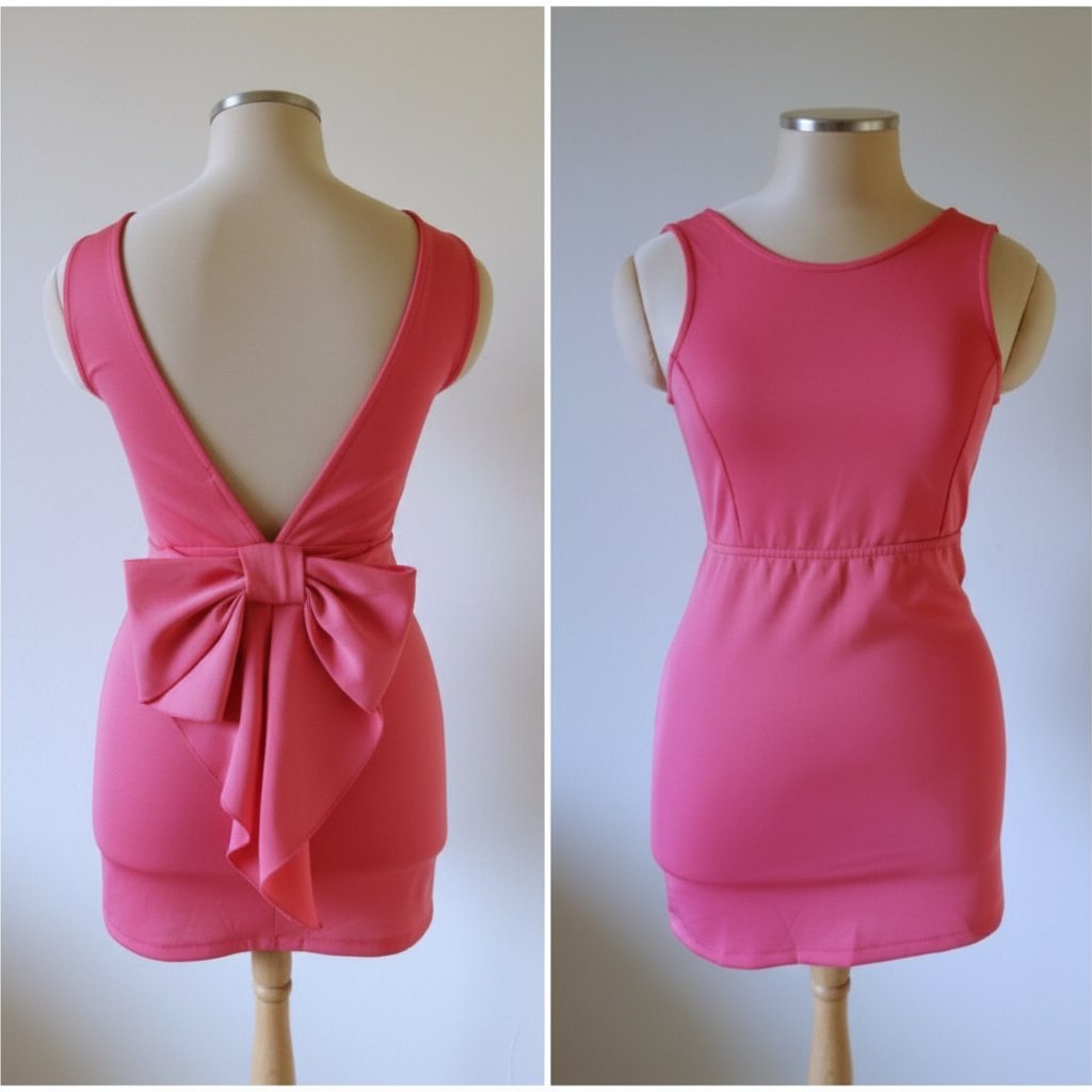 Robe rose crevette 