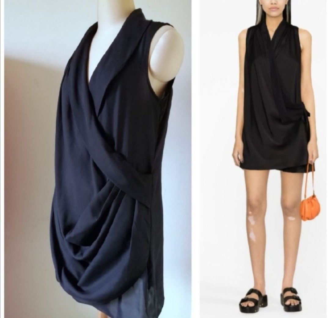 Robe drapée oversize 