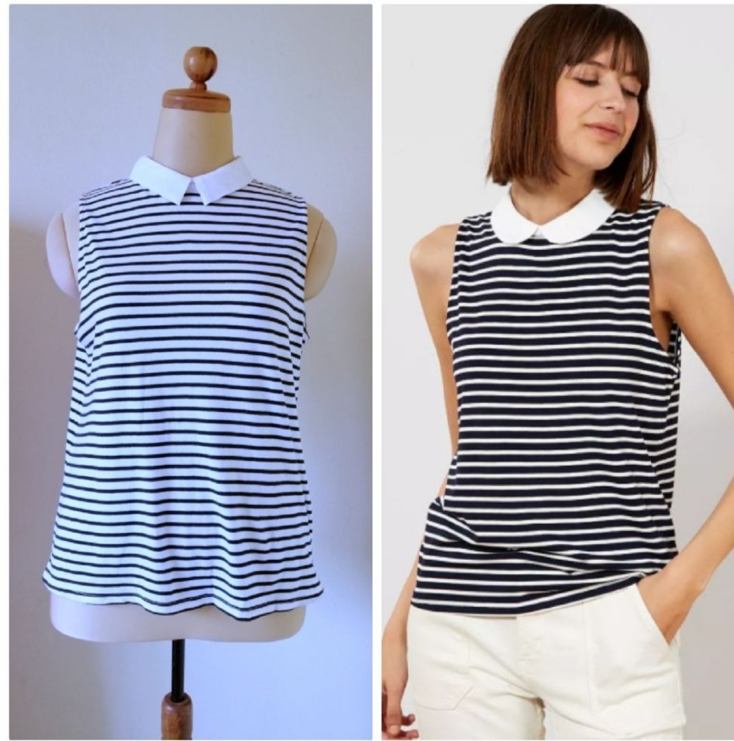 Pull a rayures col claudine #kiabi