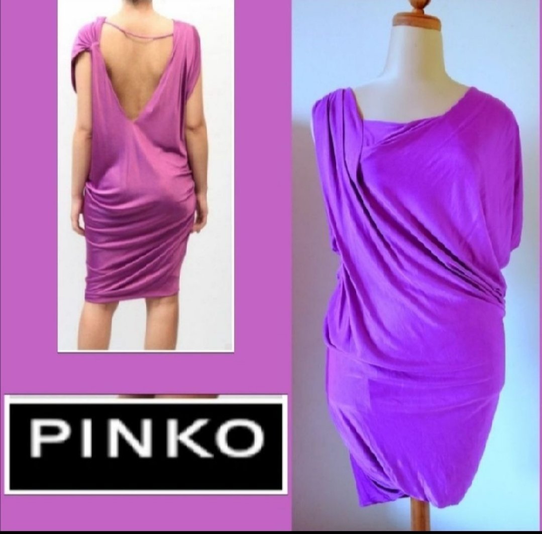 Casual dress rose manguetta #Pinko authentique 
