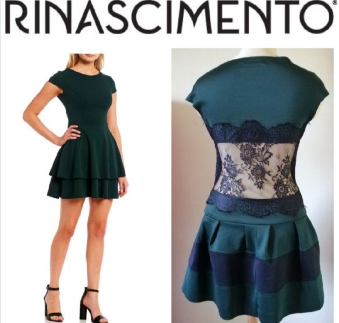 Robe à détails dentelle sur Le Dos #rinacimento