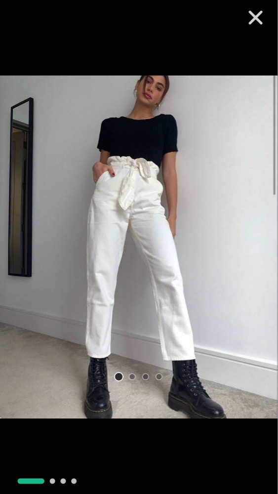Pantalon taille haute 