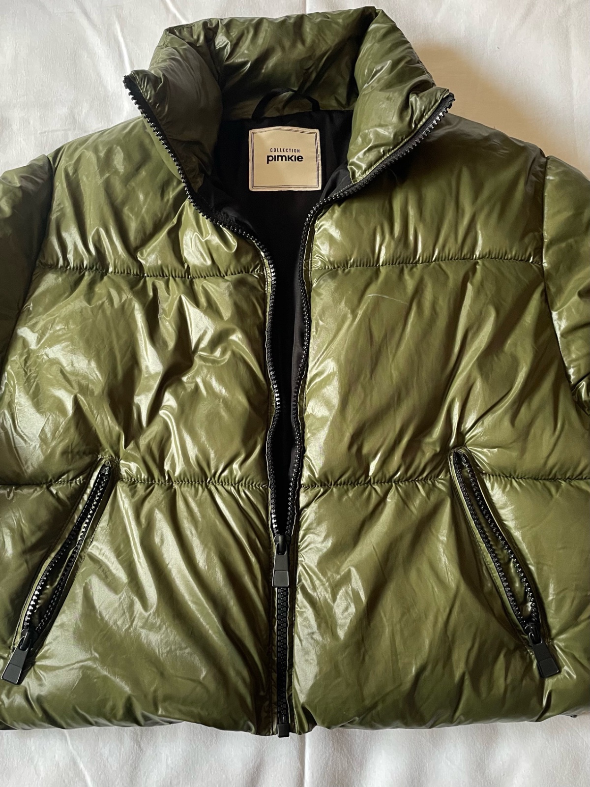 Veste doudoune verre kaki 