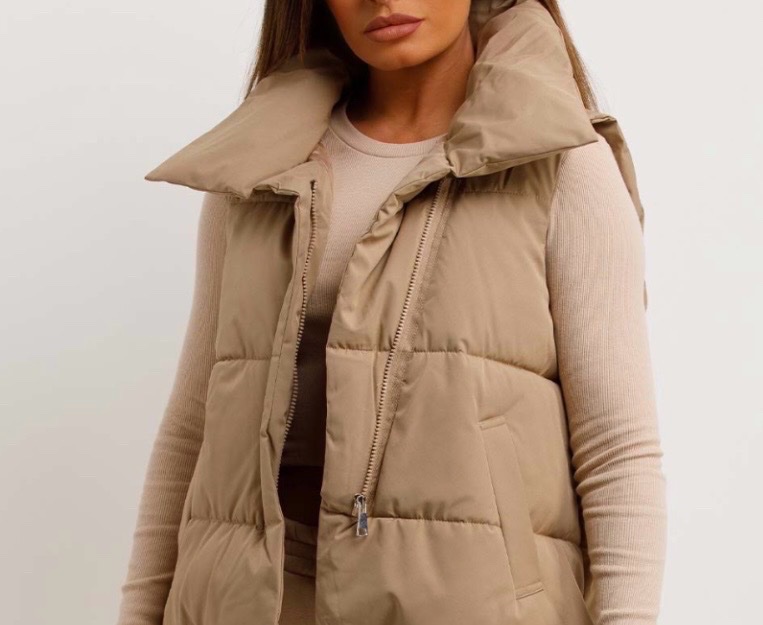 Doudoune beige 