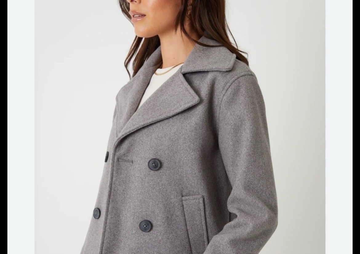  Caban Uniqlo x JW Anderson en laine mélangée - Gris