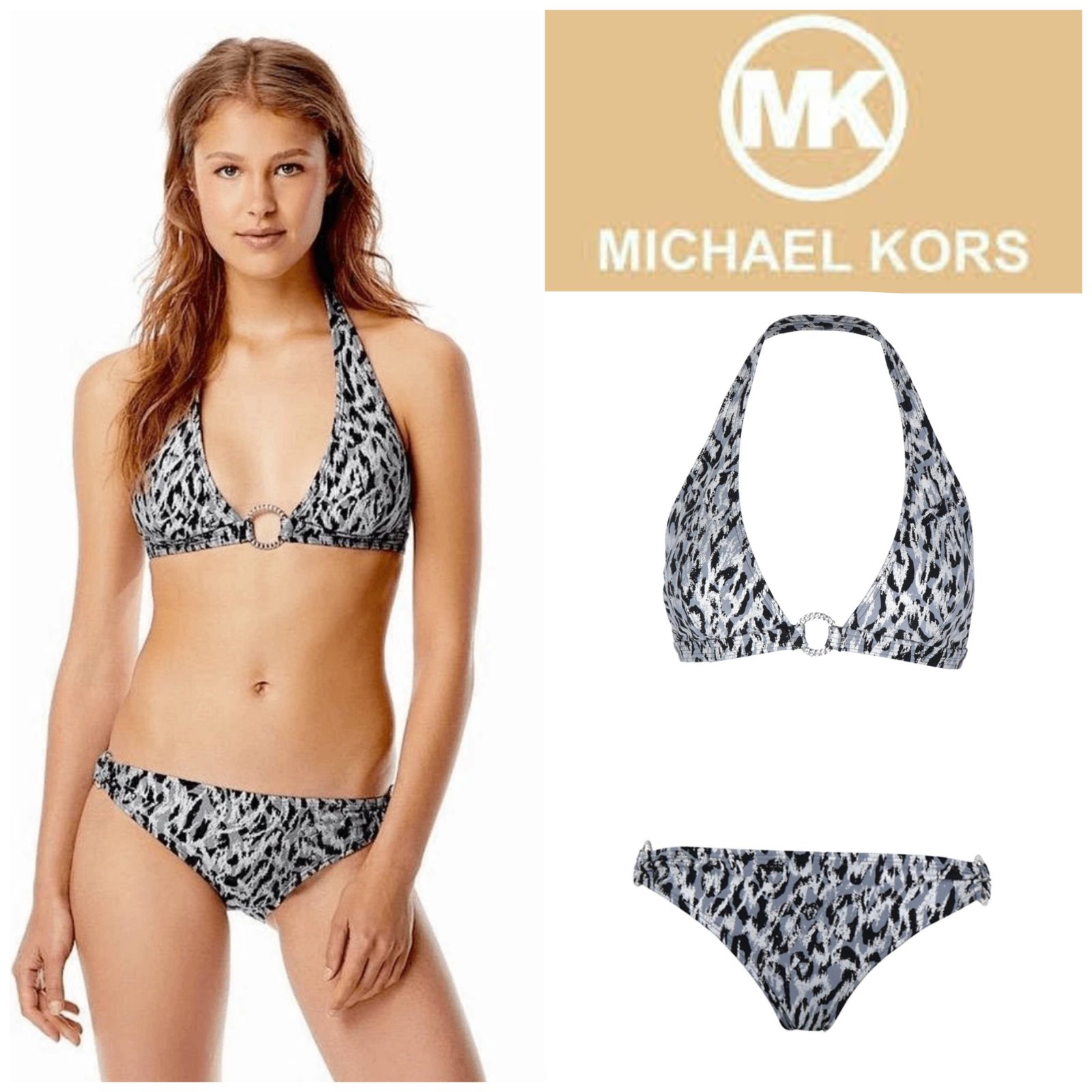 Bikini silver print bikini