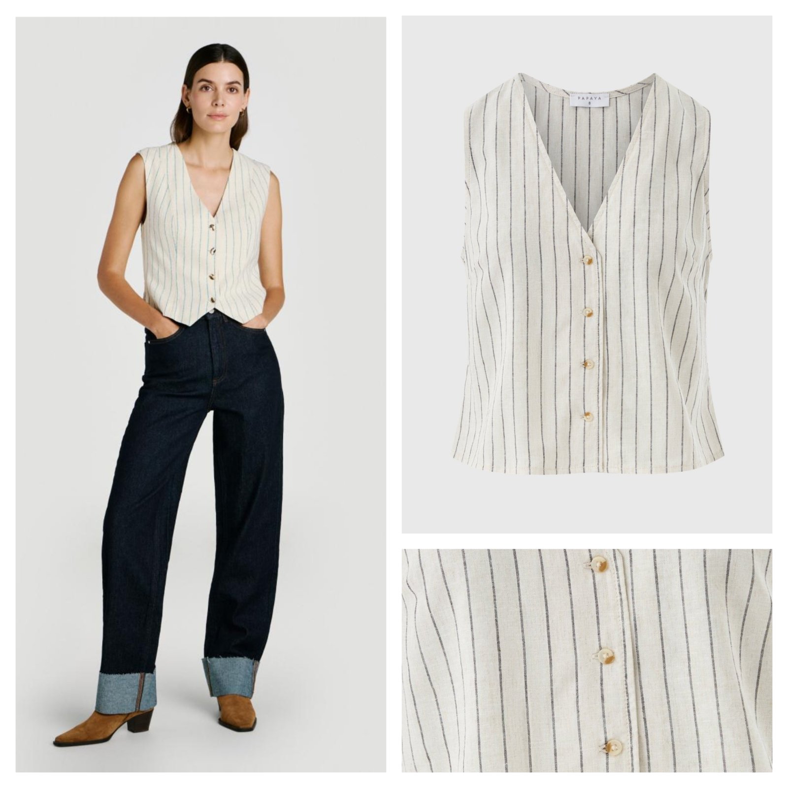 Linen jacket taille 14 42/44