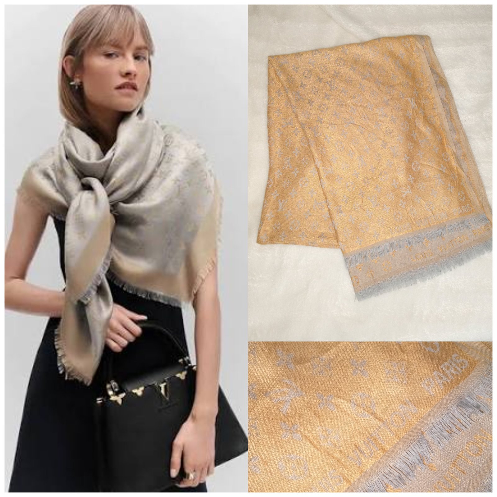 Monogram shawl 