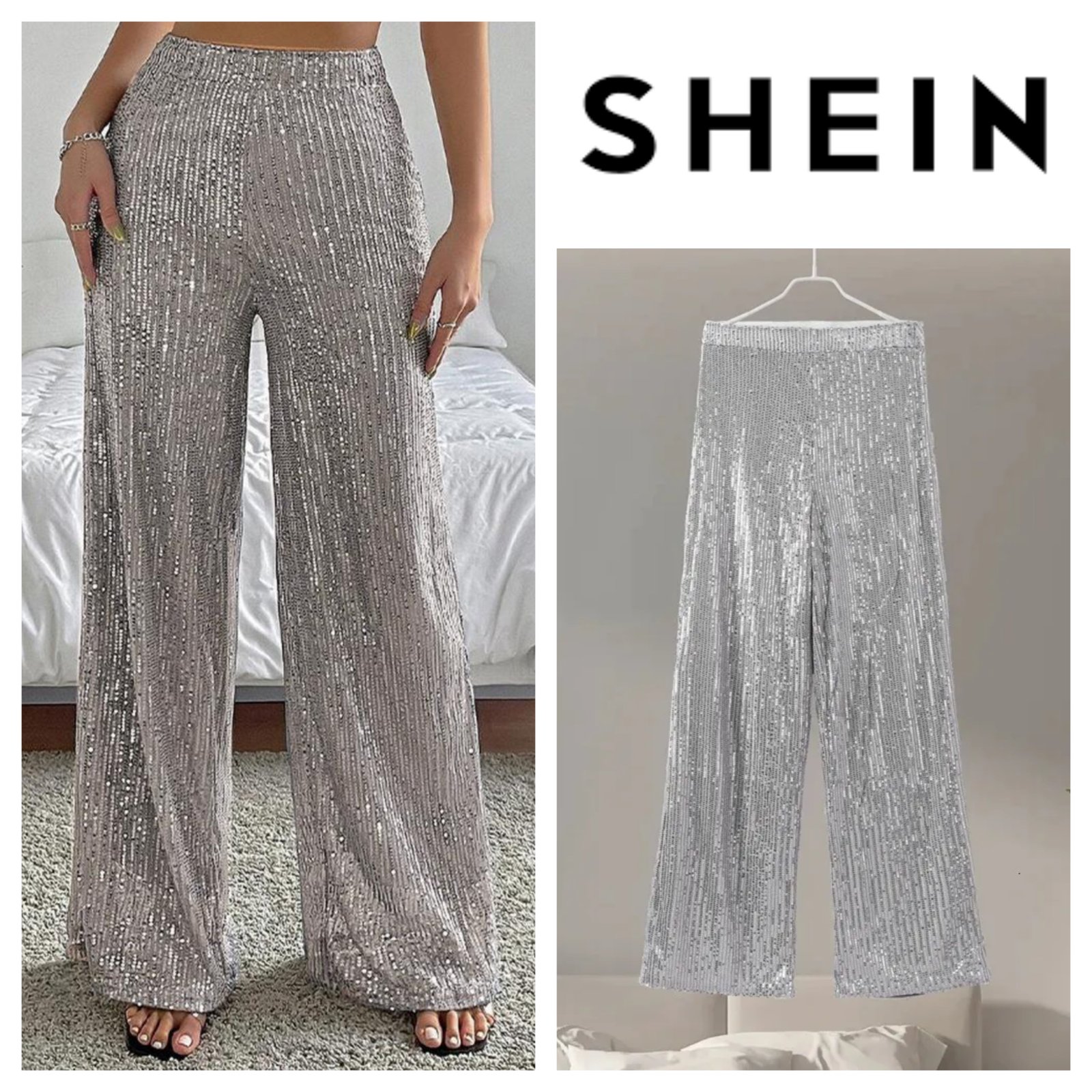 Sequinned pants 40/42