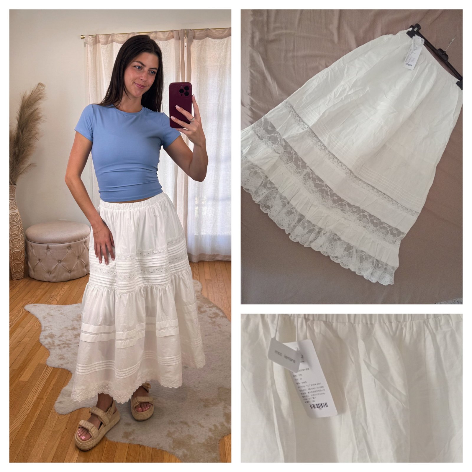 Lacet kamraya votton skirt 