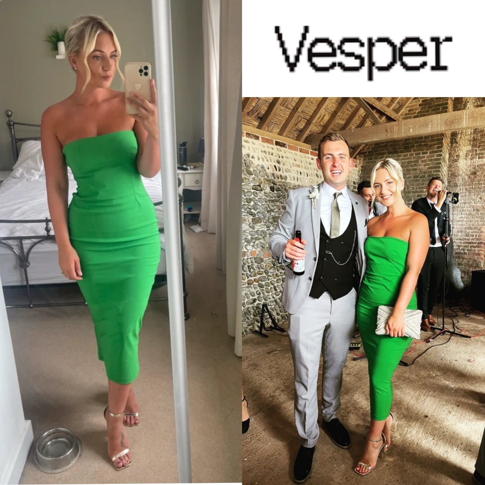 Robe verte vesper 