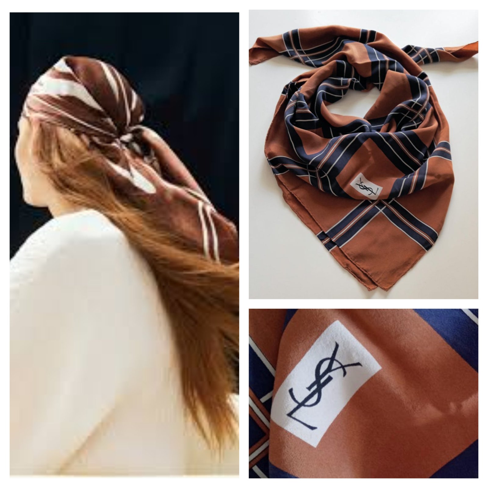 Foulard carré Yves Saint Laurent 