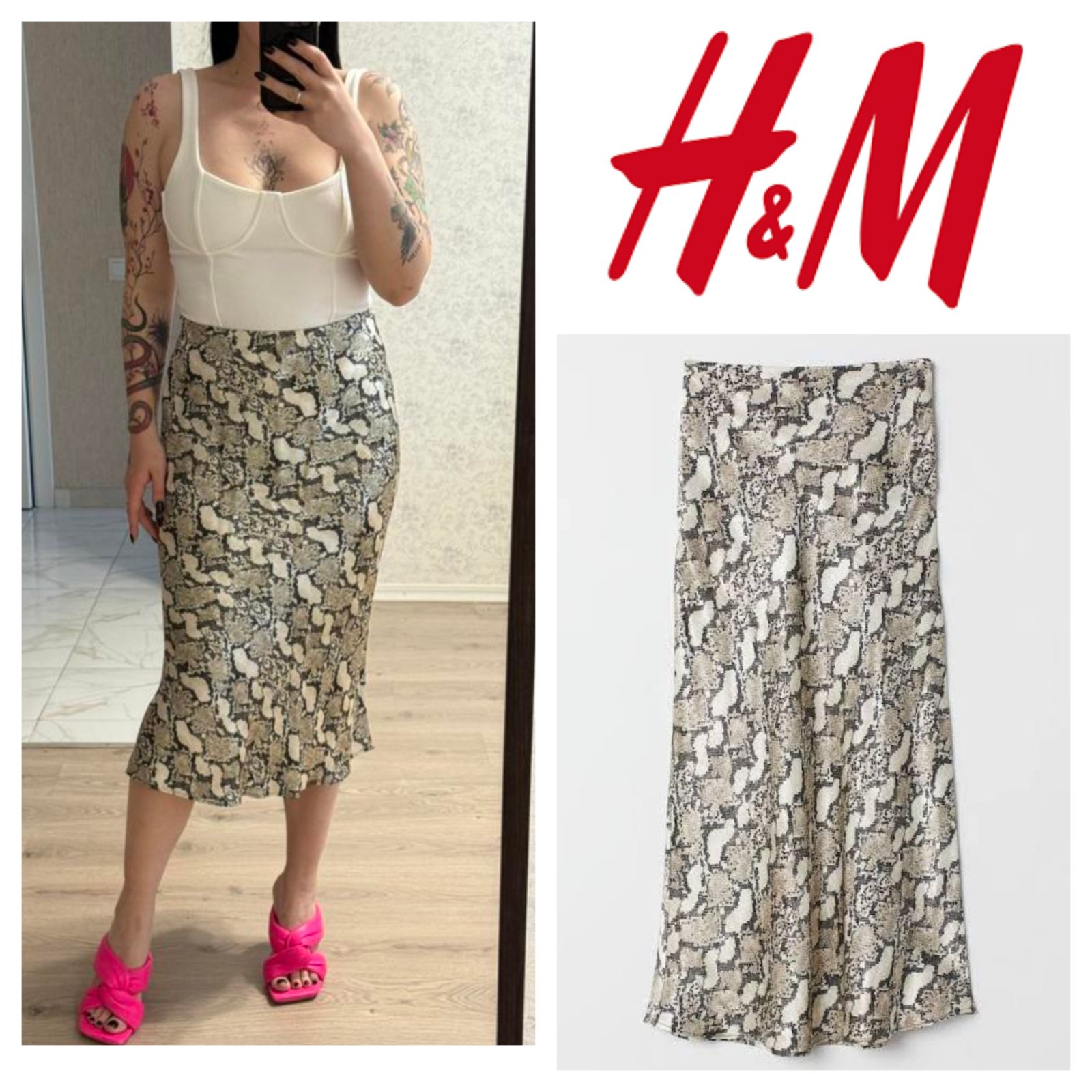 Viscose skirt h&m
