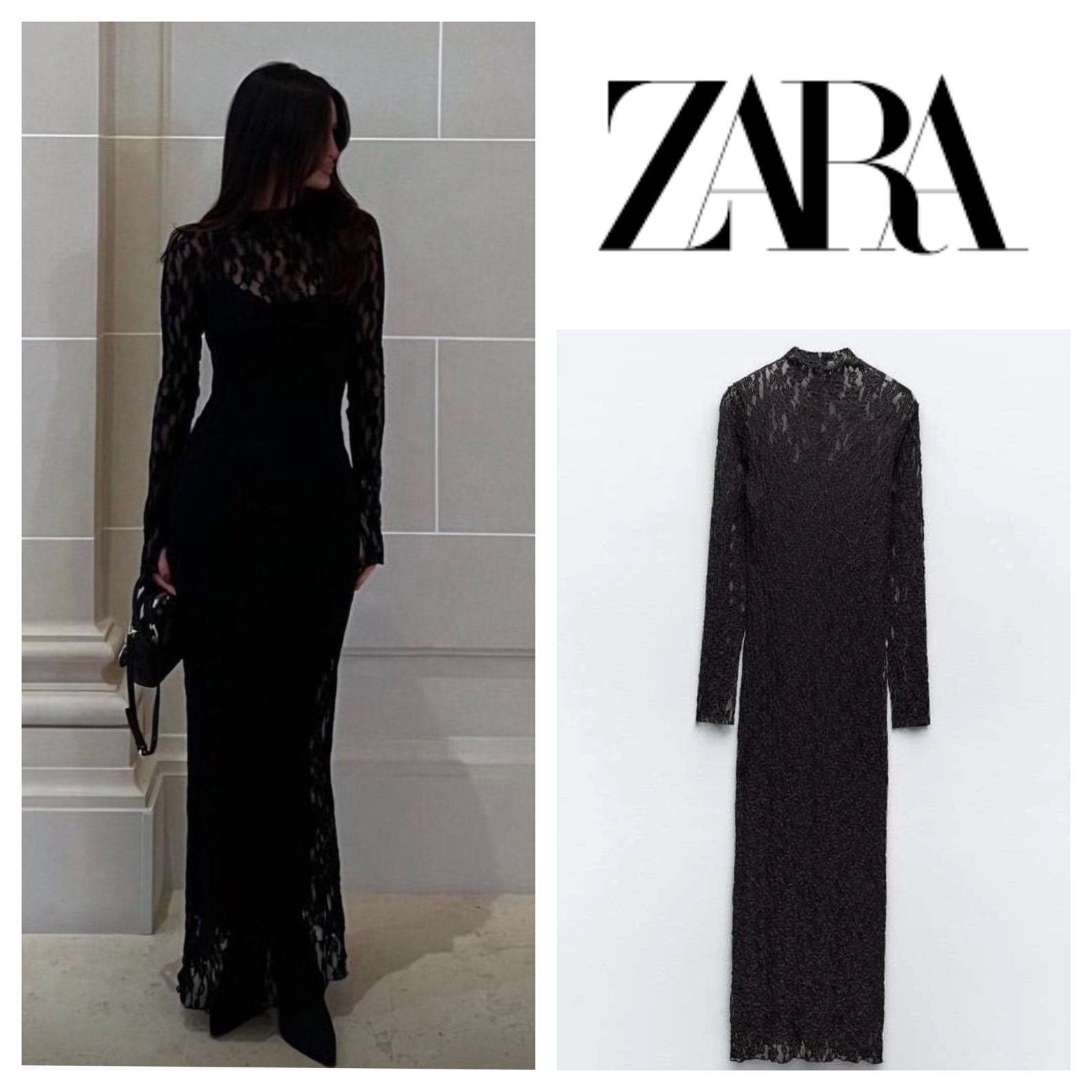 Robe dentelles zara 