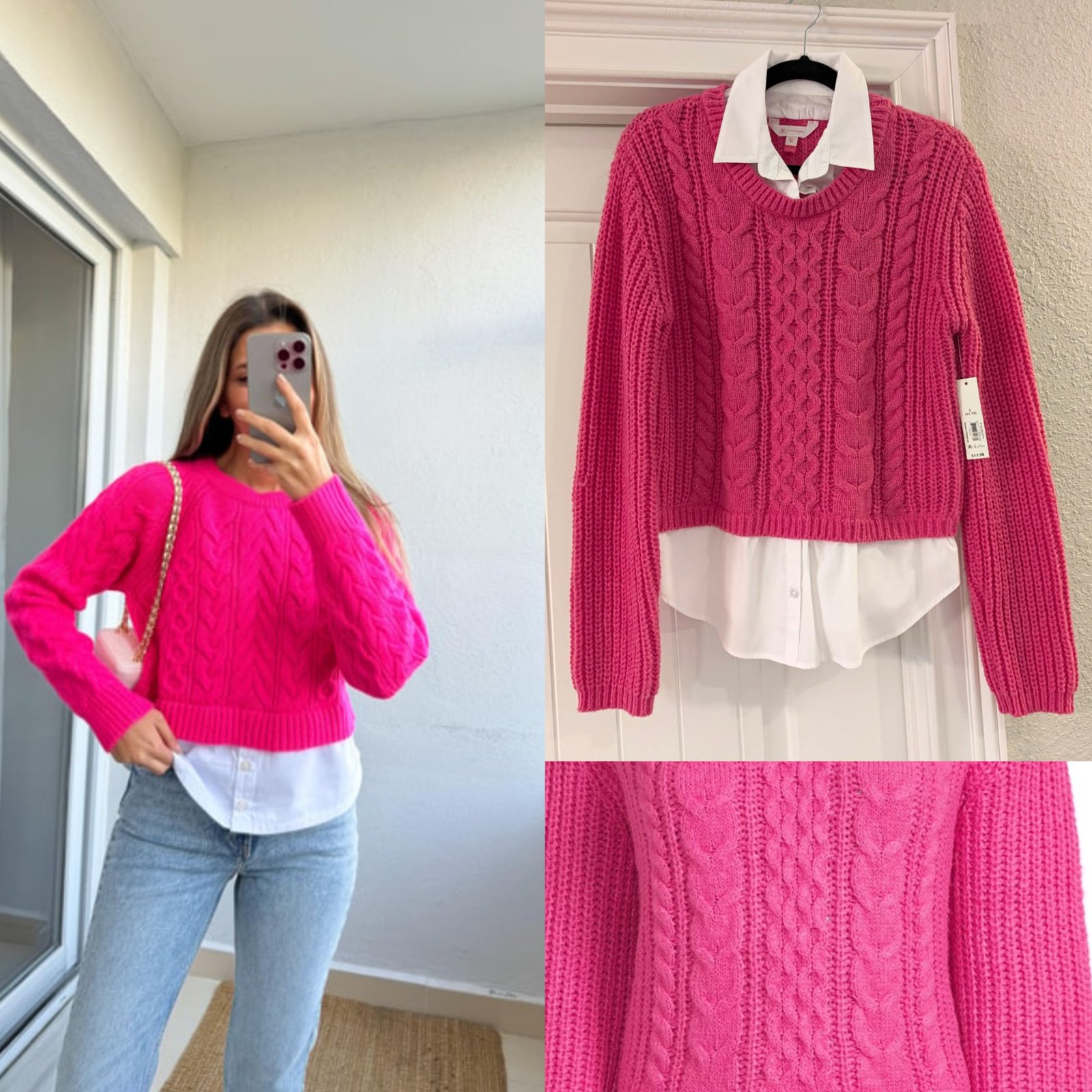 Pull col chemise 