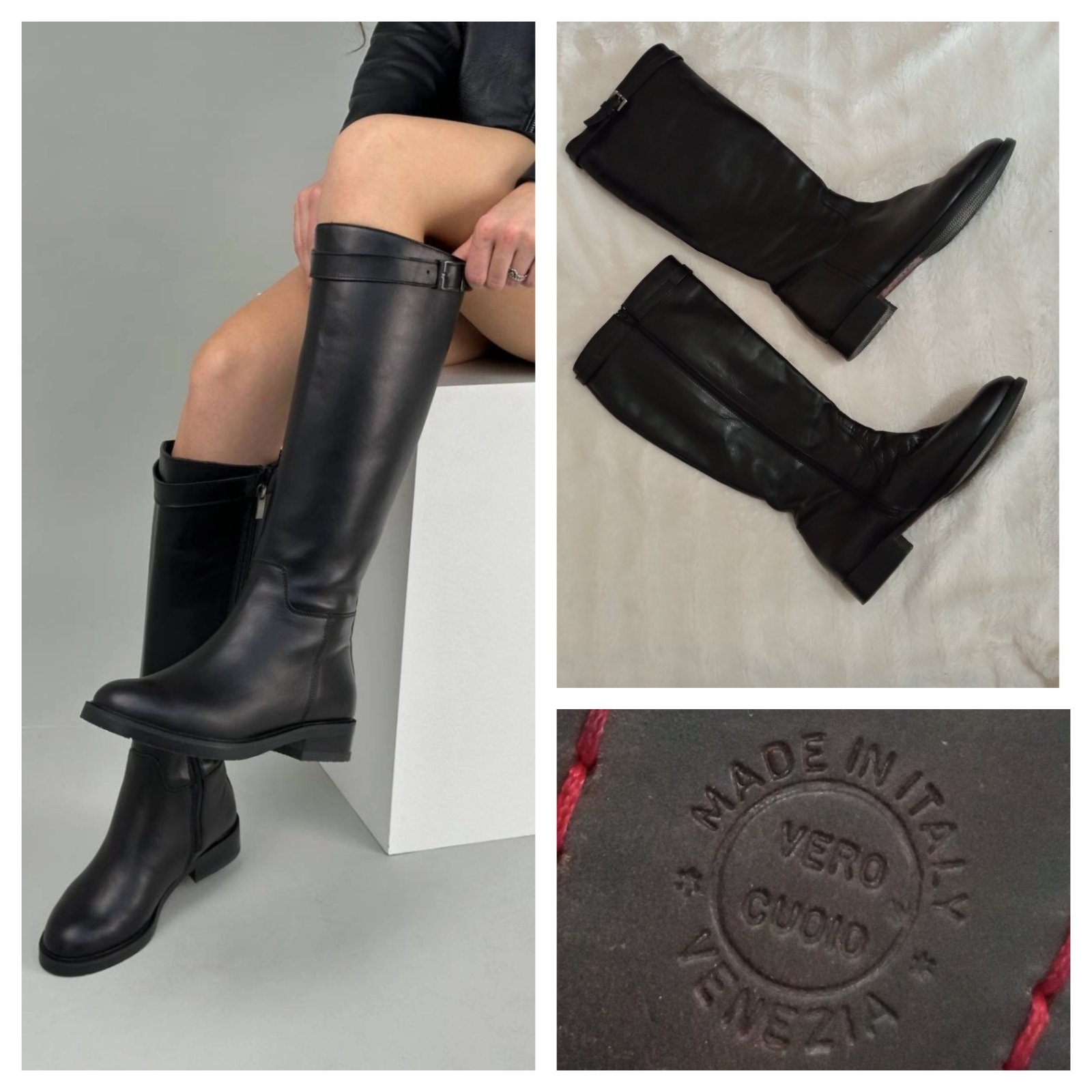 Bottines en vrai cuir