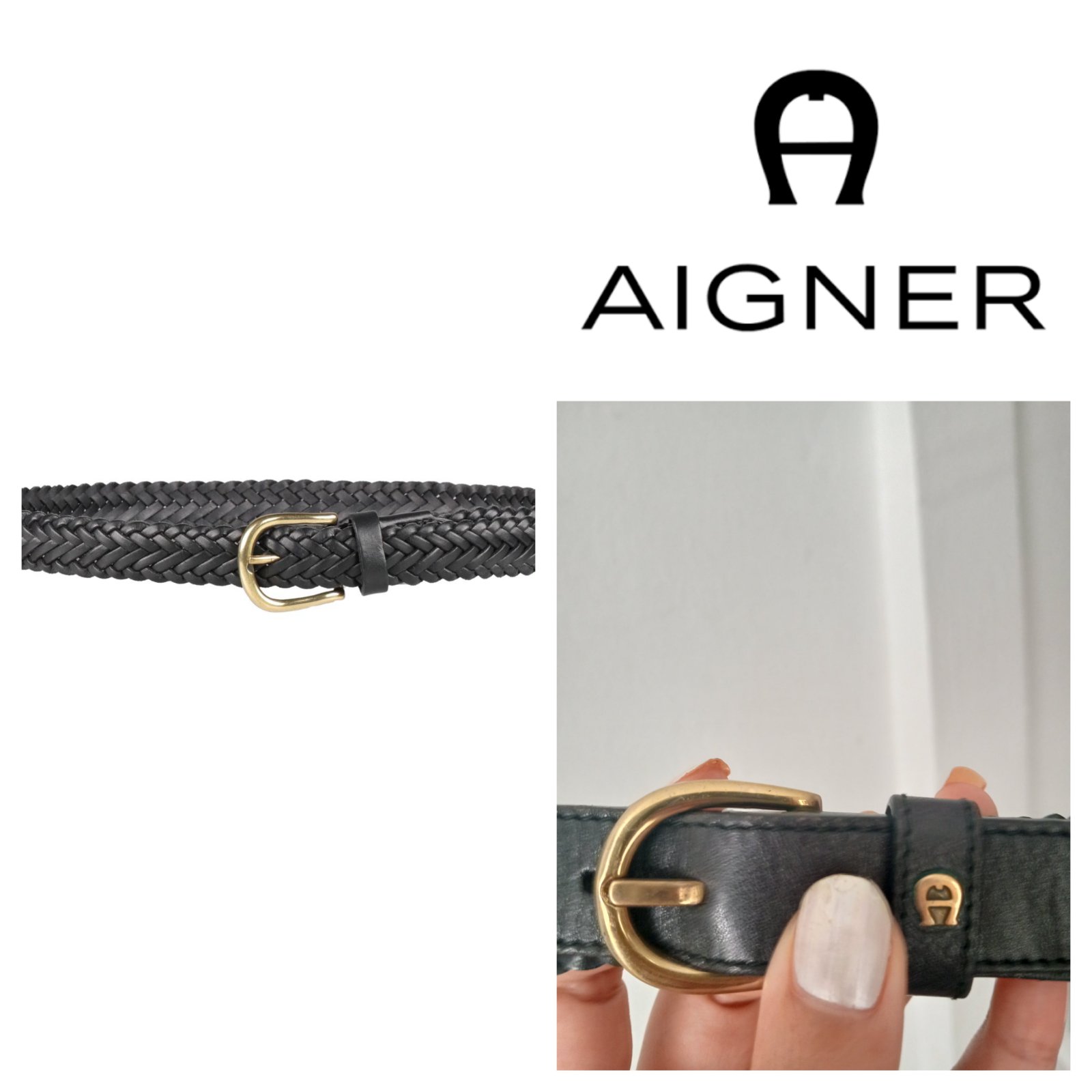 Ceinture aigner authentique 80 