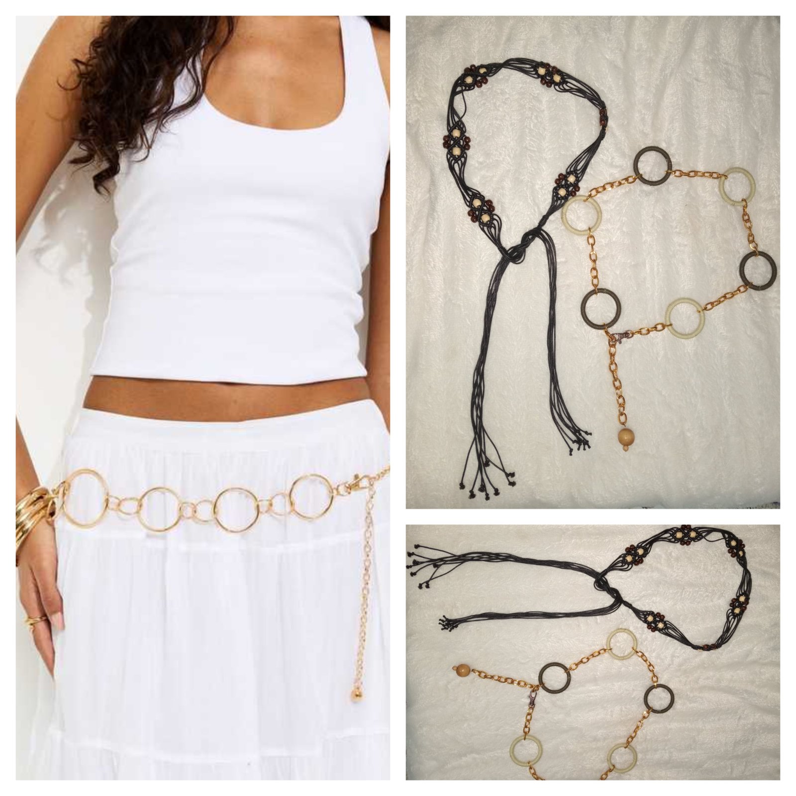 Boohoo style belts m,l