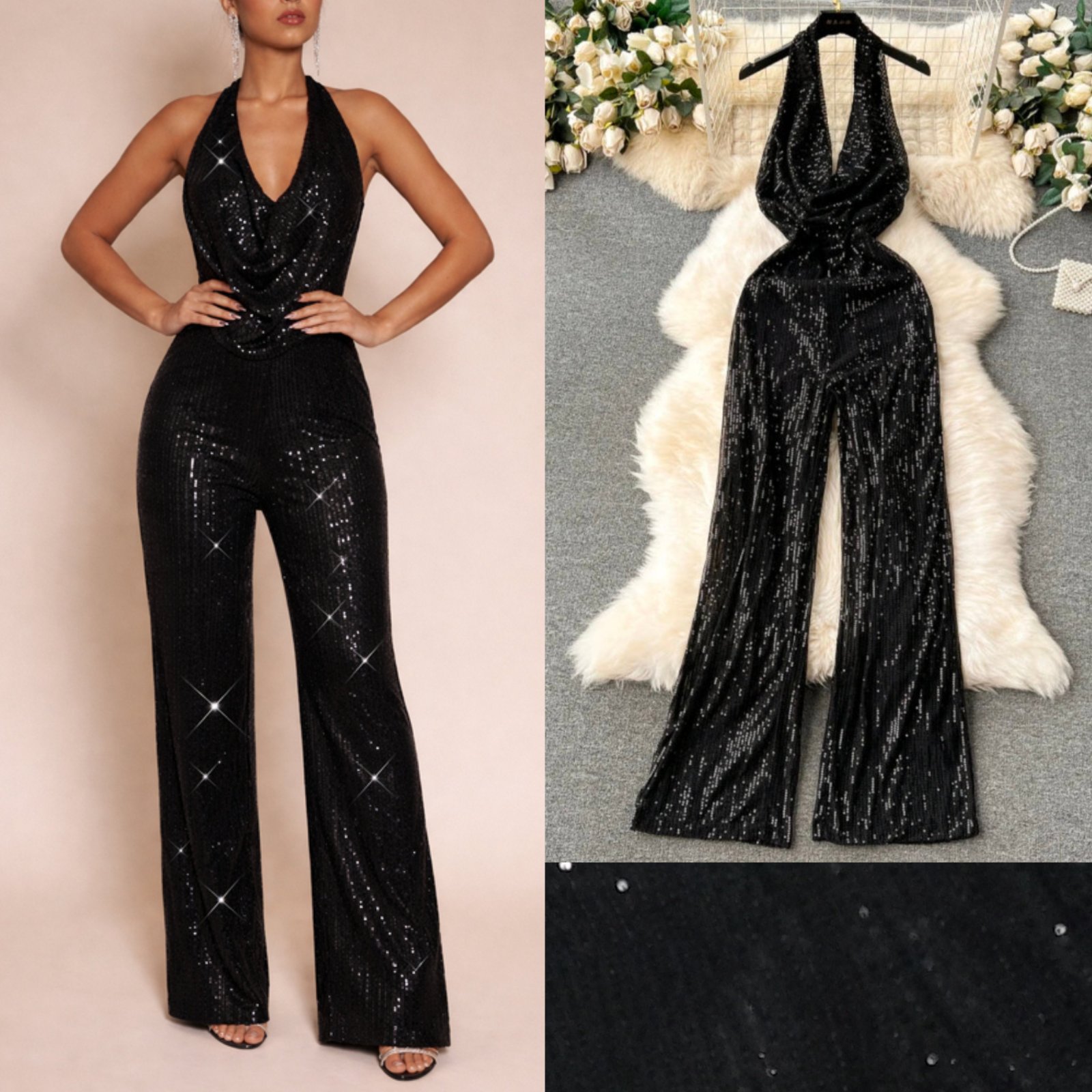 Combinaison en sequins m,l