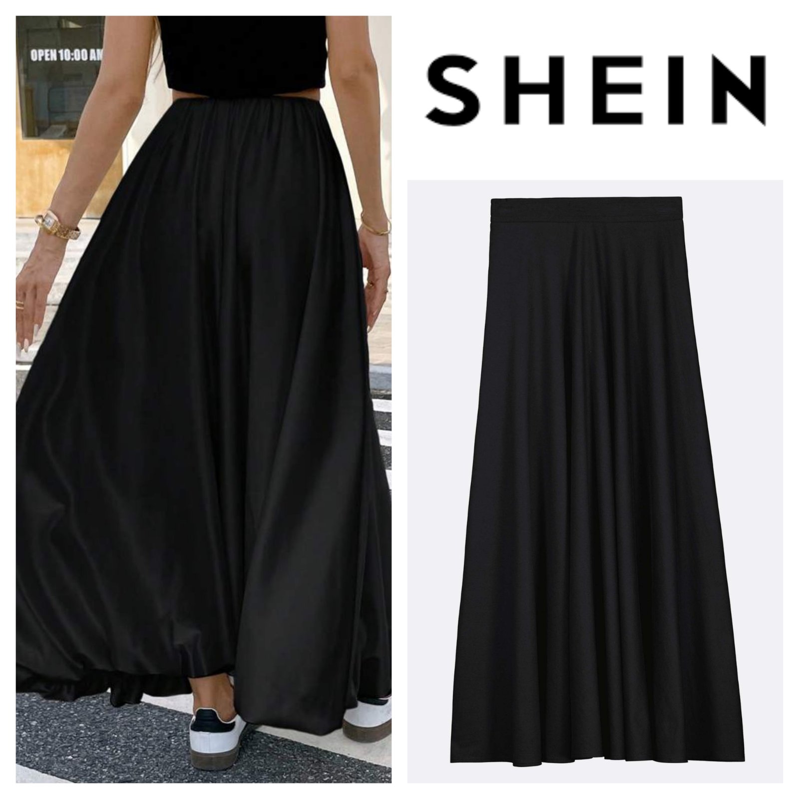 Jupe noir maxi shein 0xl 42/44