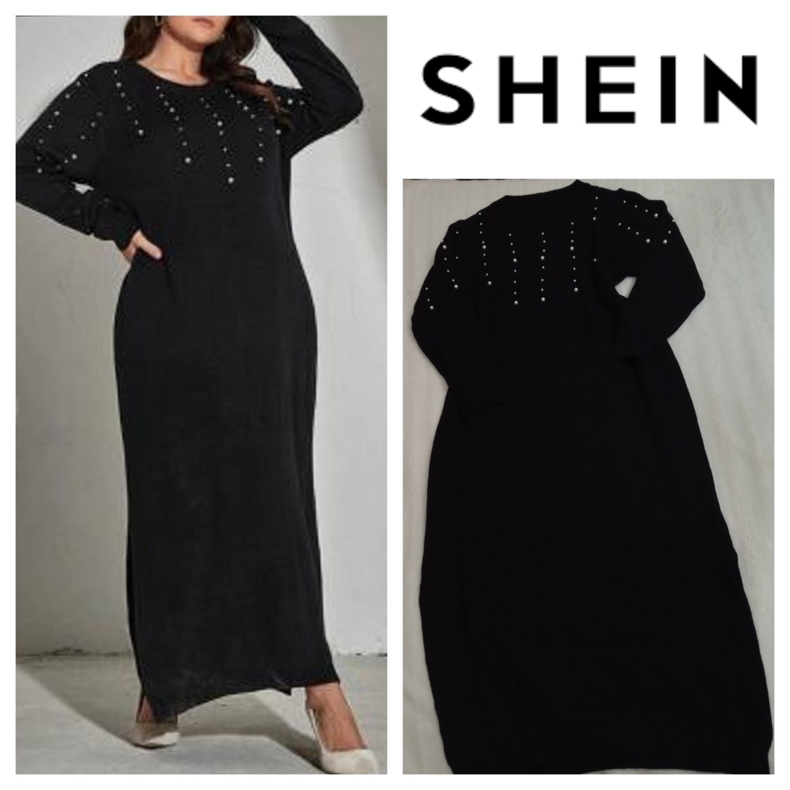 Robe noir shein curve 44/46