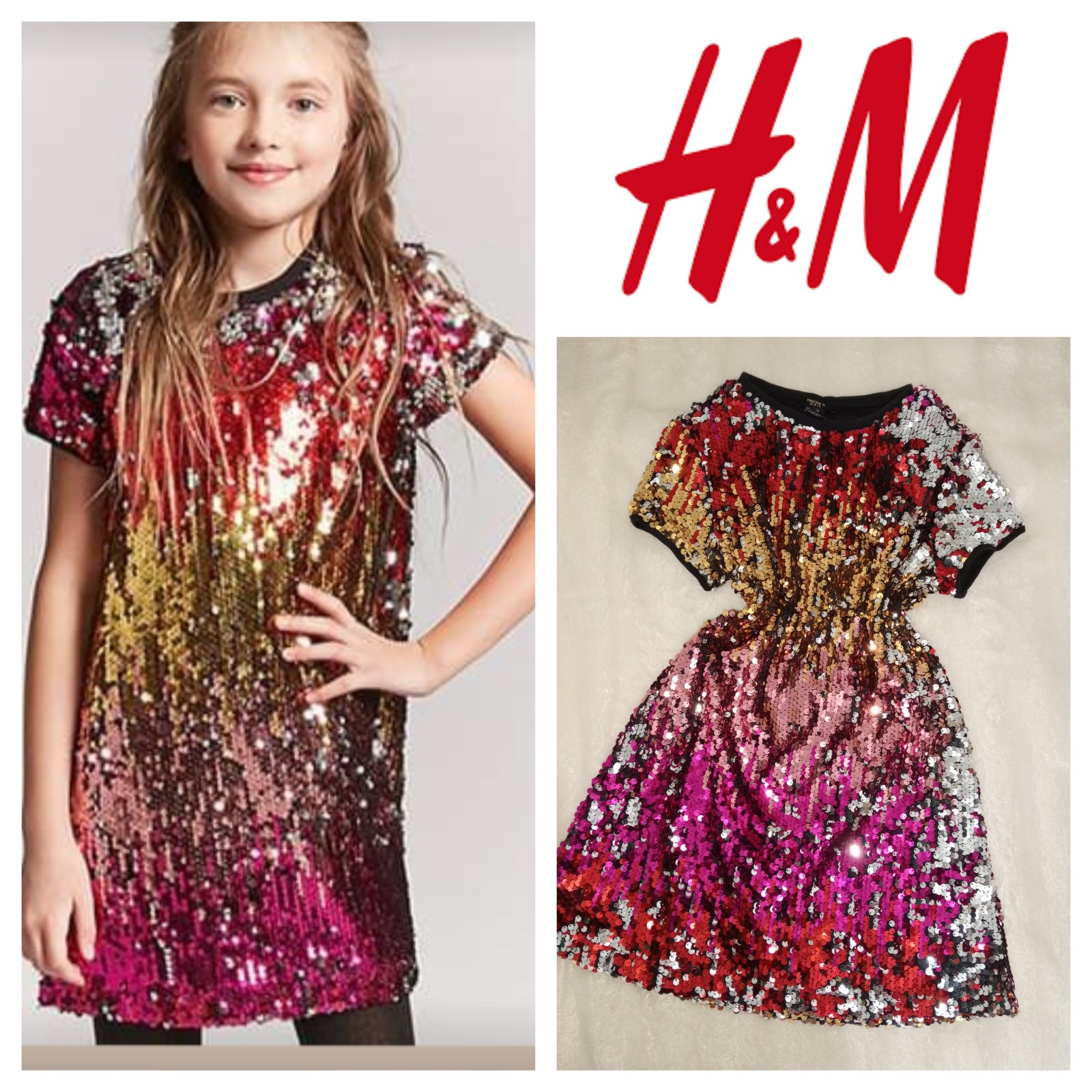 Robe en sequins 7/8 ans