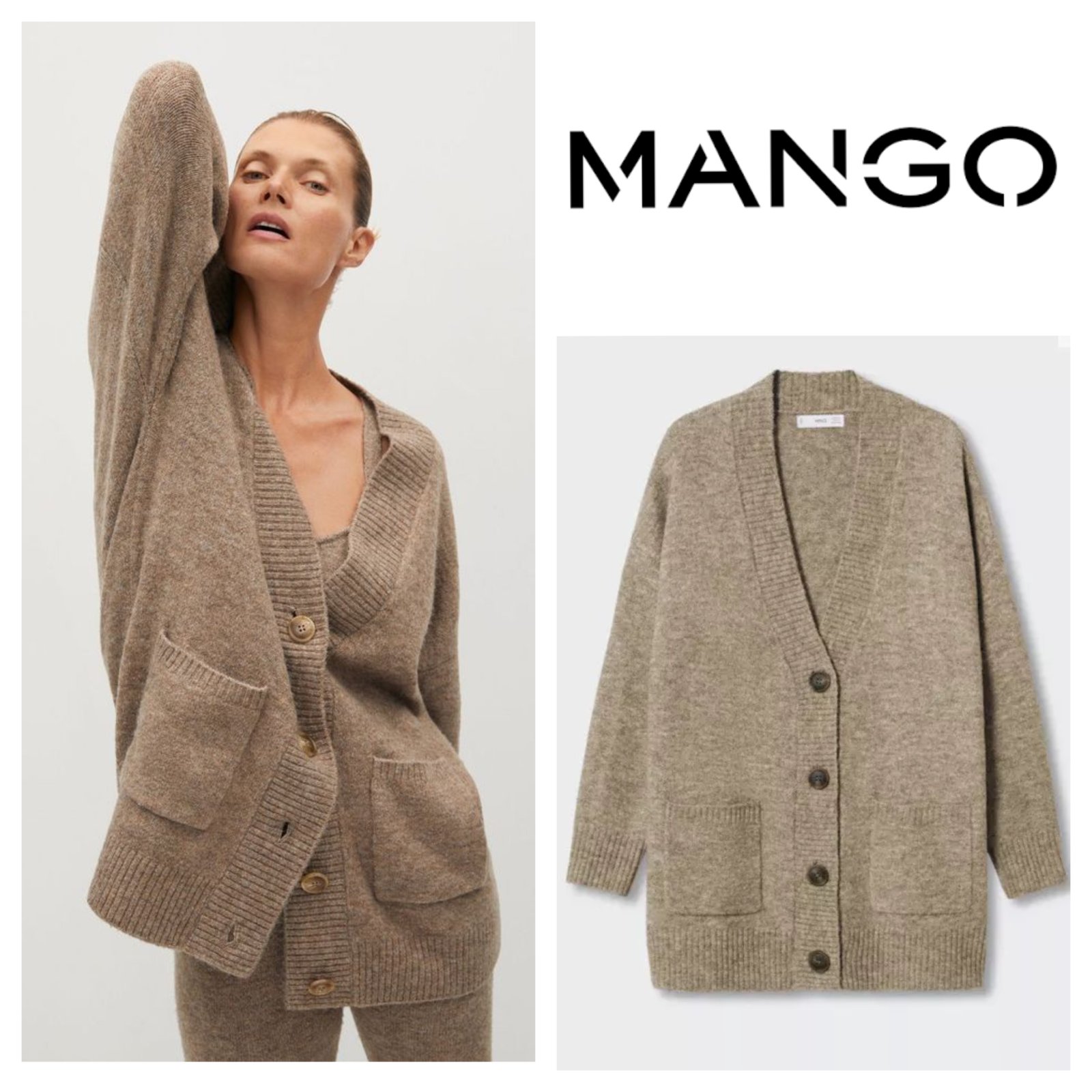Cardigan Mango oversized 46/48