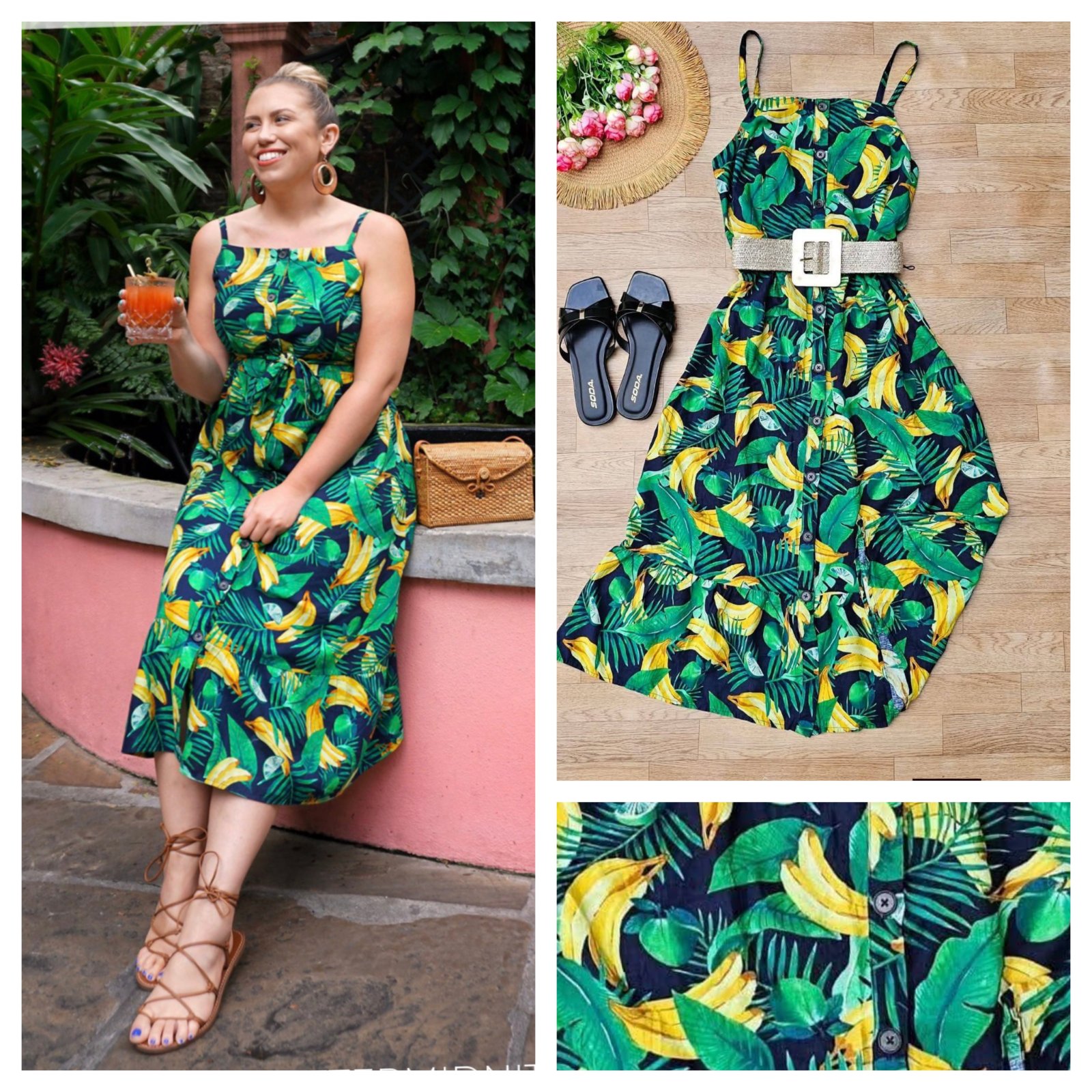 Robe midi cotton 