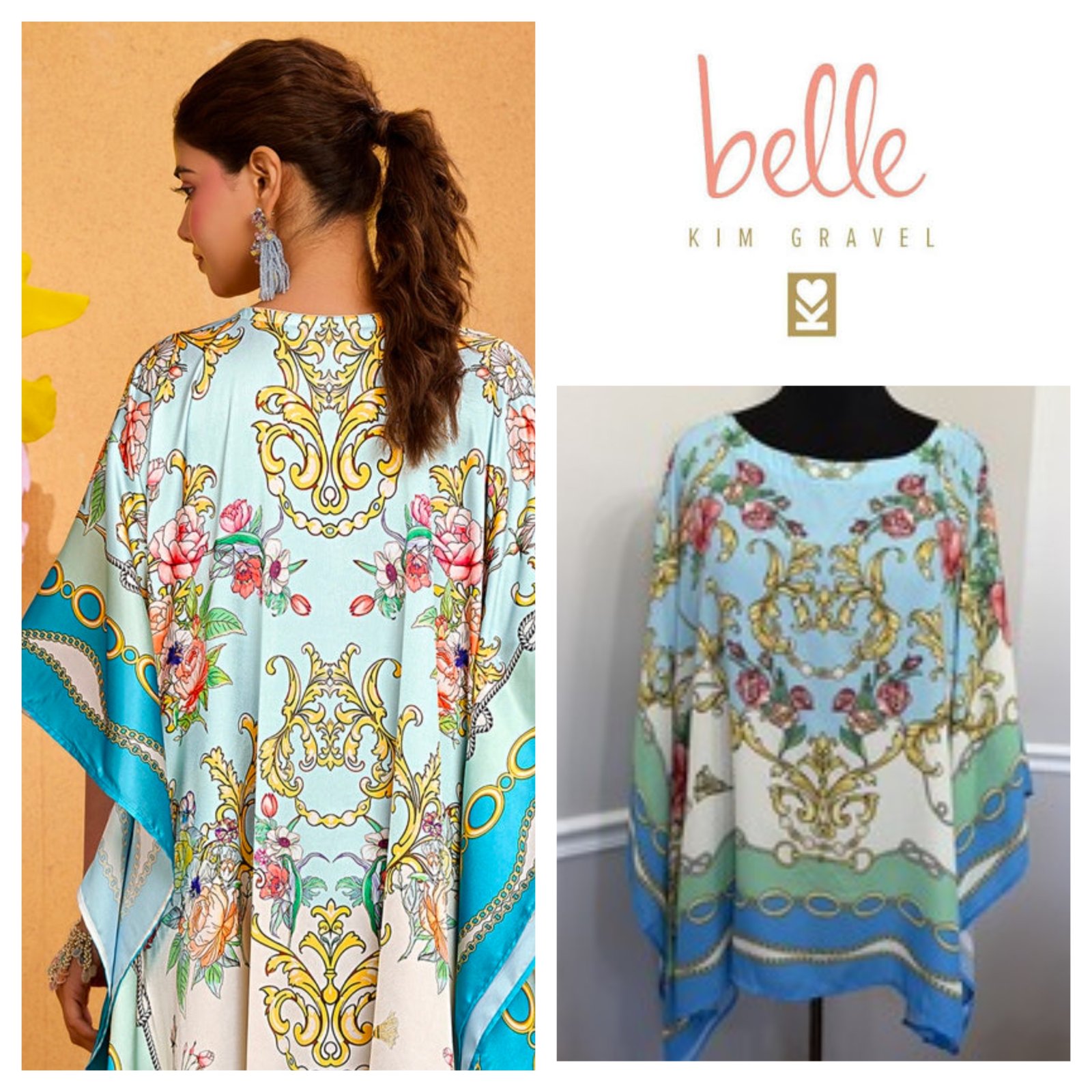 Poncho belle by kim Gravel m,l