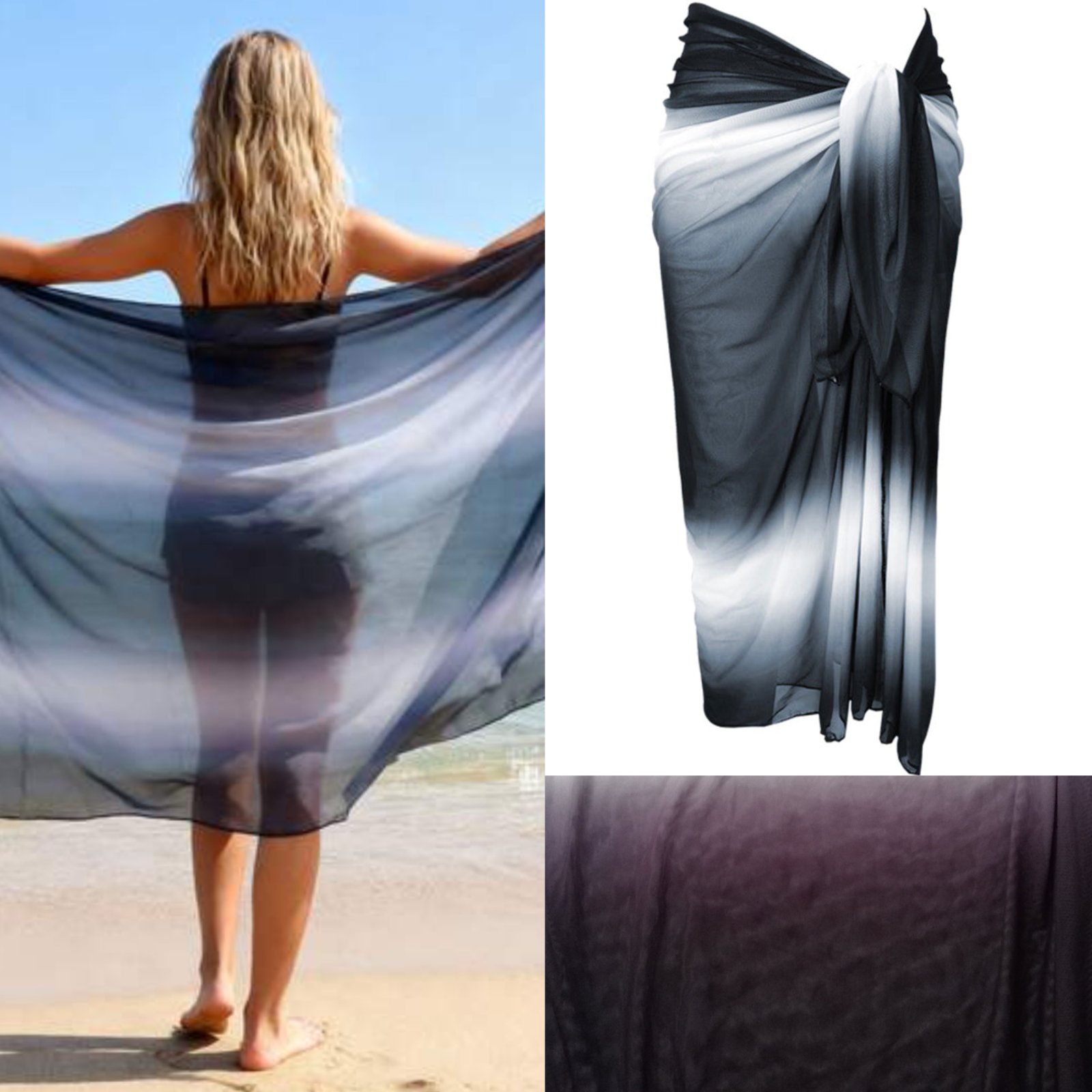 Cache maillot noir blanc