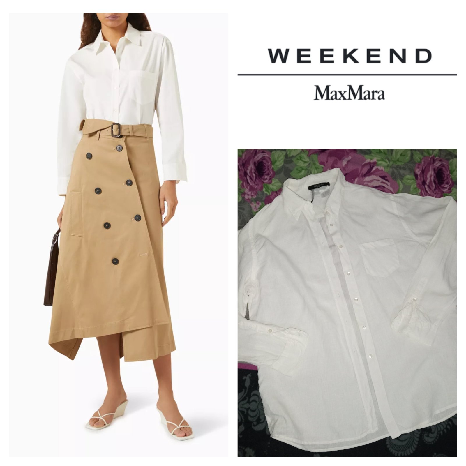 Chemise en lin weekend max mara l,xl