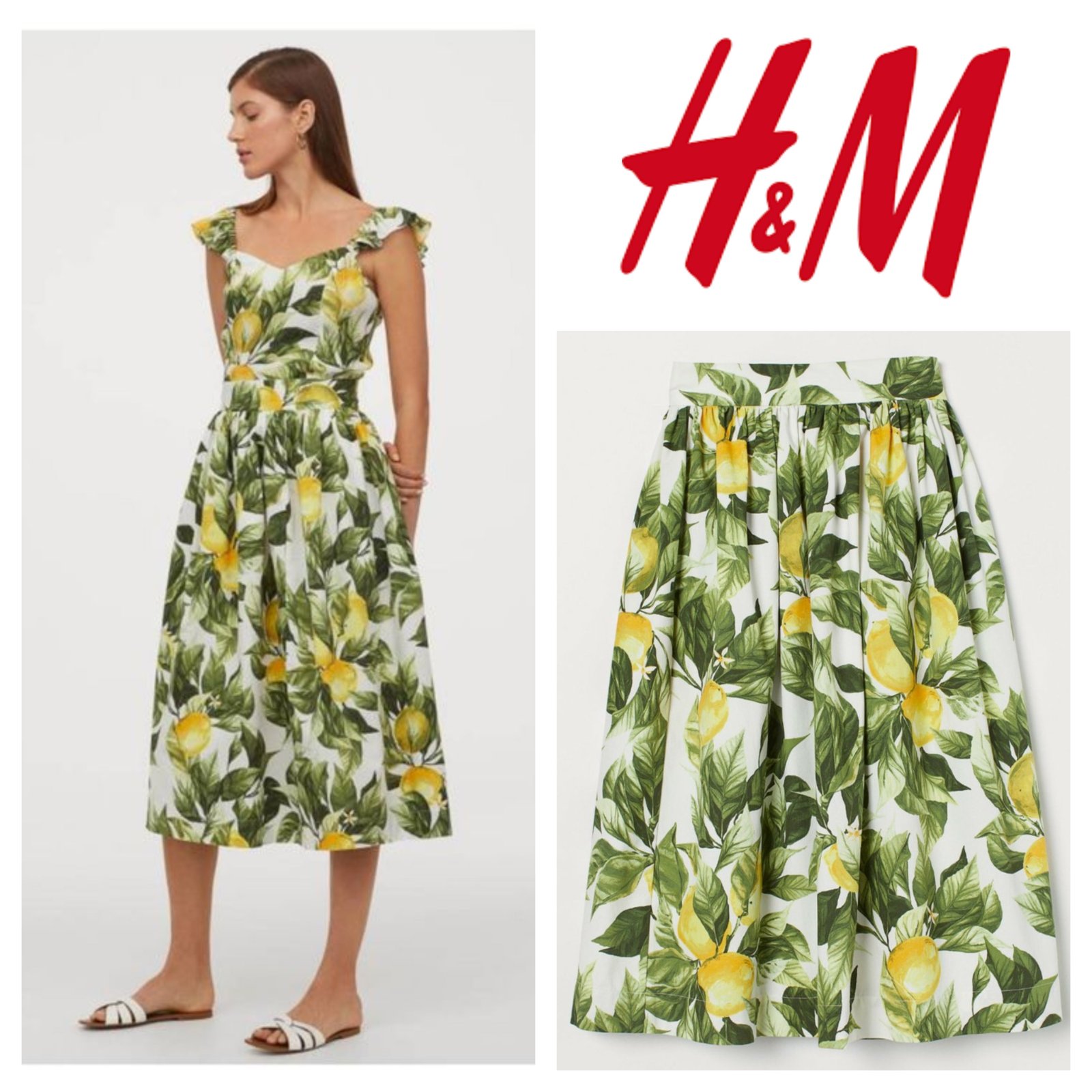 Jupe citron h&m m,l